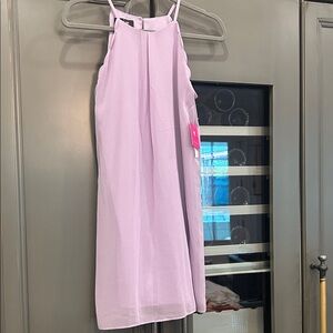 Chic Lilac Sleeveless Kids Dress